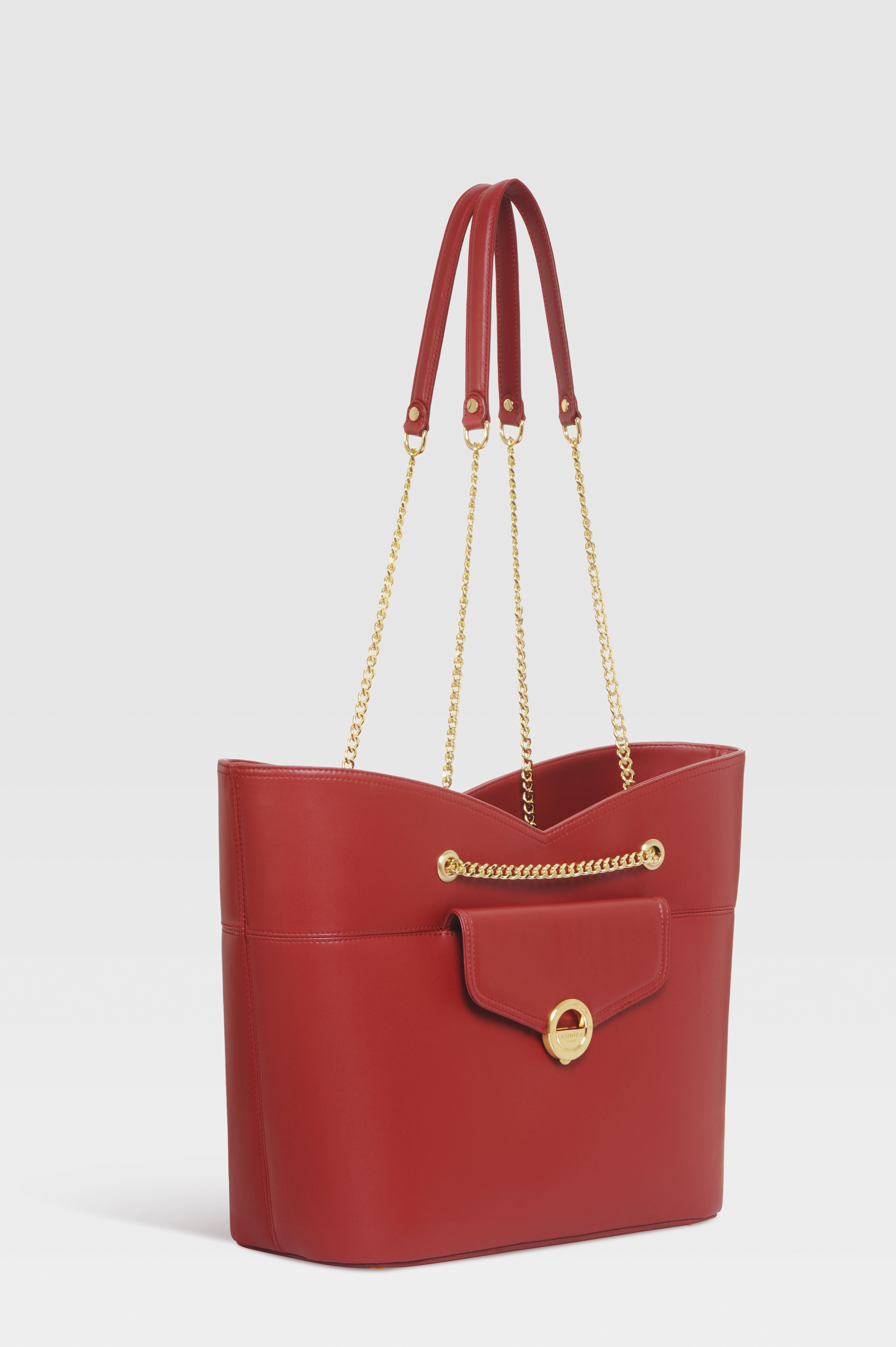 Ashoka; Pamela-Anderson; Sac; Vegane; Rouge; Or; mode; fashion; accessoire-mode