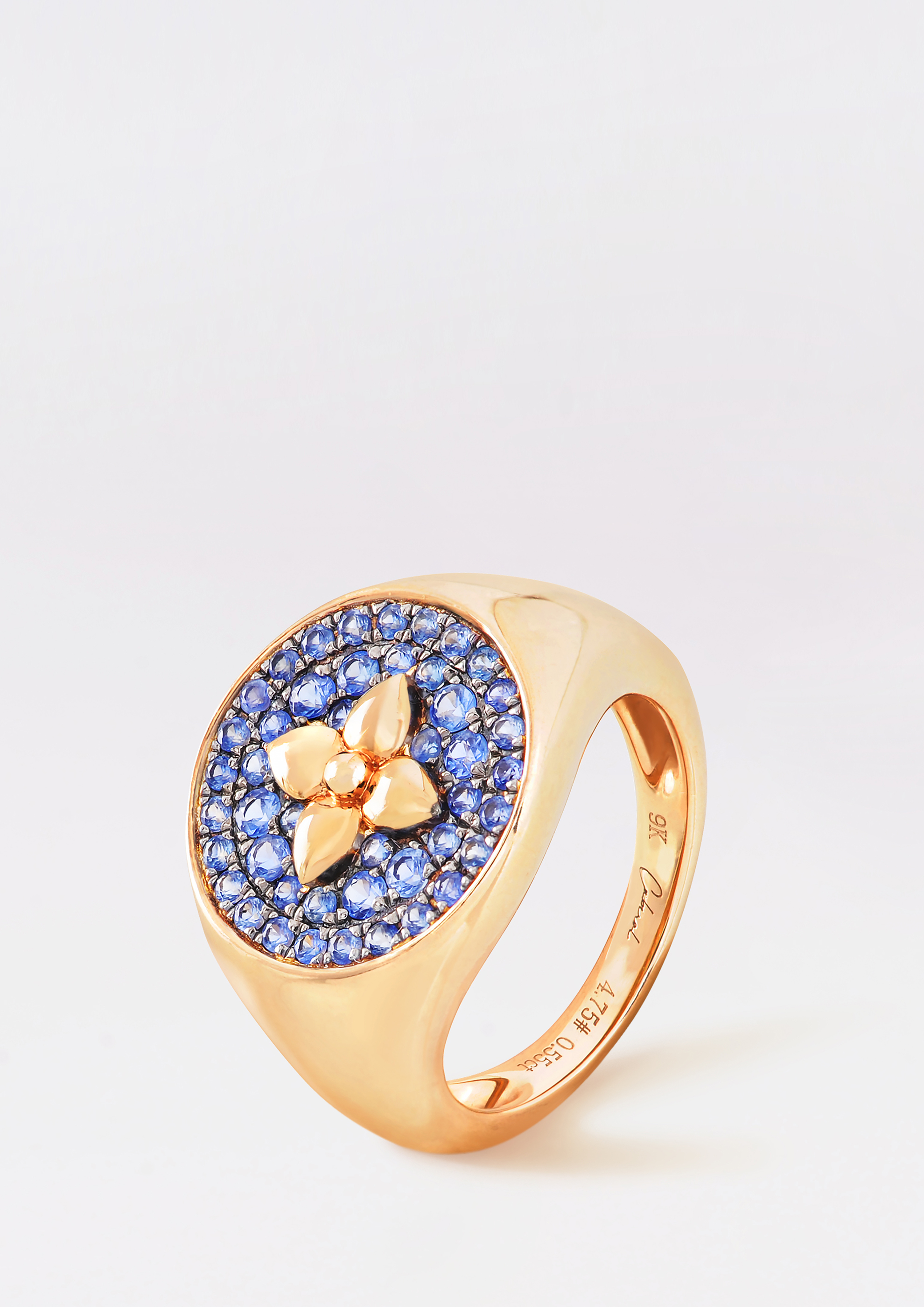 Cabirol_Joaillerie; Bague; Or; saphirs; Bleu